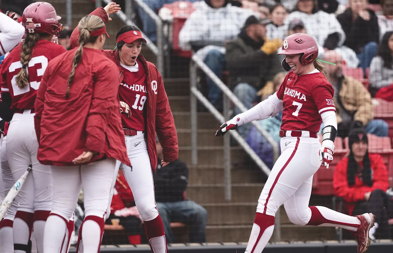 Kasidi Pickering of Oklahoma was batting 399 with five home runs and 33 RBIs in her first 47 games in 2024 Photo by Morgan Givens, University of Oklahoma.jpg