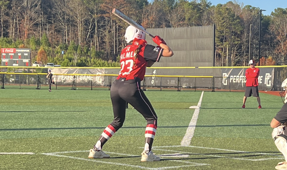 Jayde Palmer at the plate