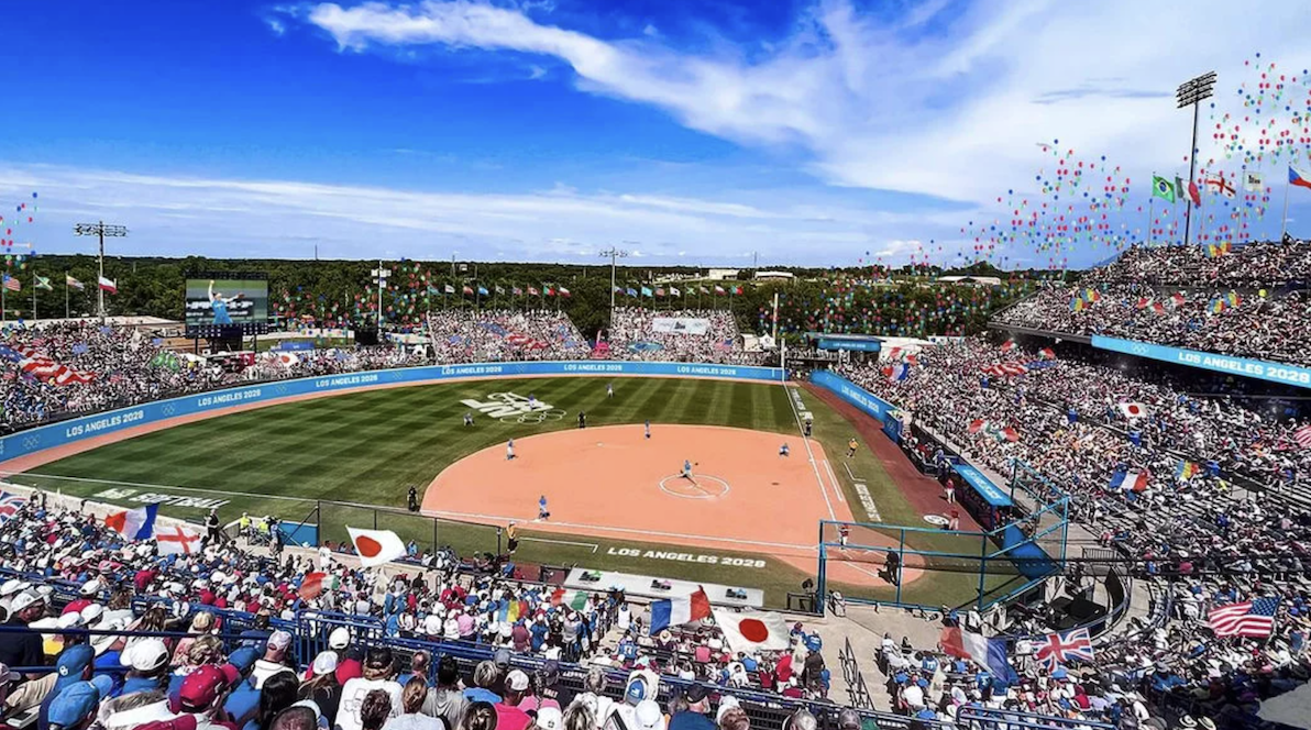 The softball games for the Los Angeles 2028 Olympic Games will be held at the Softball Park in Oklahoma City. Image courtesy of LA28.org.