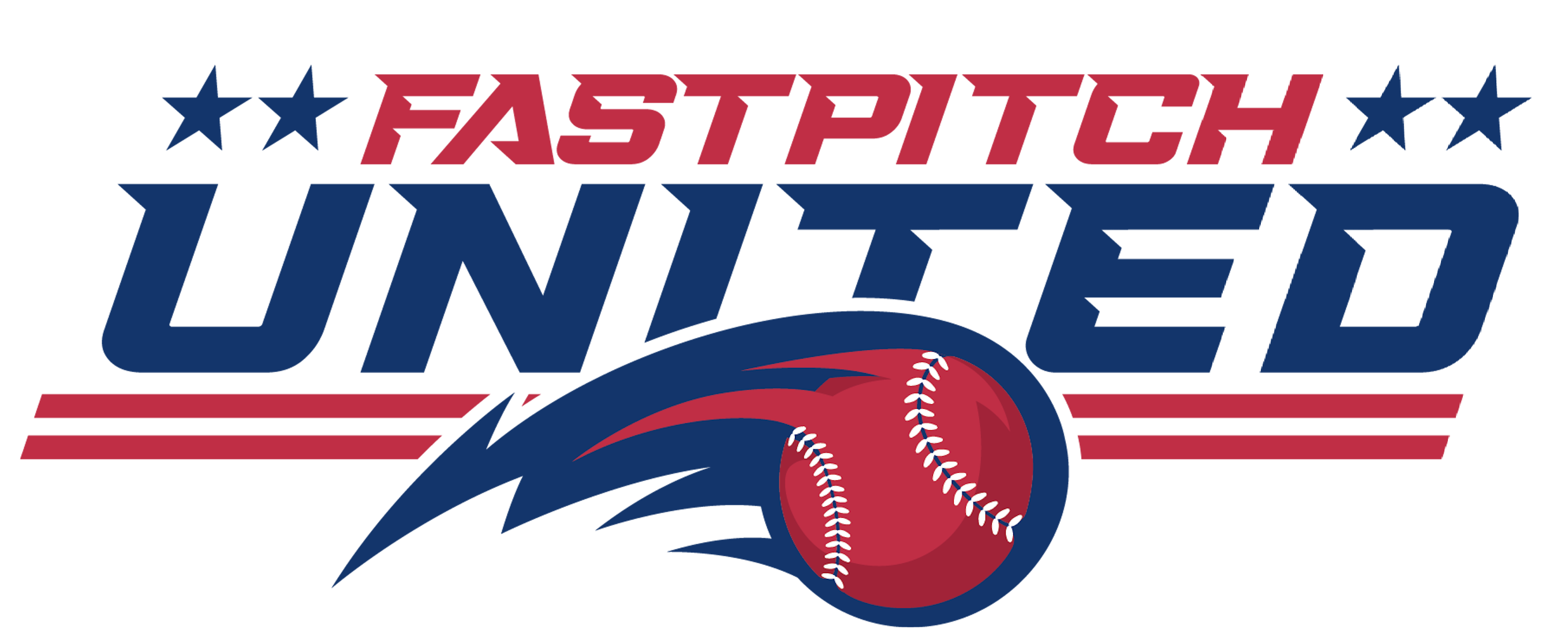 Fastpitch United logo WHITE