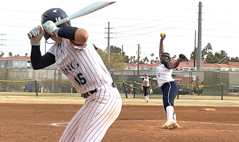 Micah Kennedy, a standout 2027 pitcher for Lady Magic 16U - Munoz, pitched a shutout Saturday afternoon at the AZ Last Blast