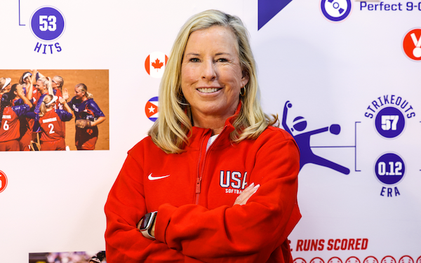 Oklahoma Head Coach Ptty Gasso will lead Team USA through 2028, it was announced earlier today.Photo courtesy of USA Softball