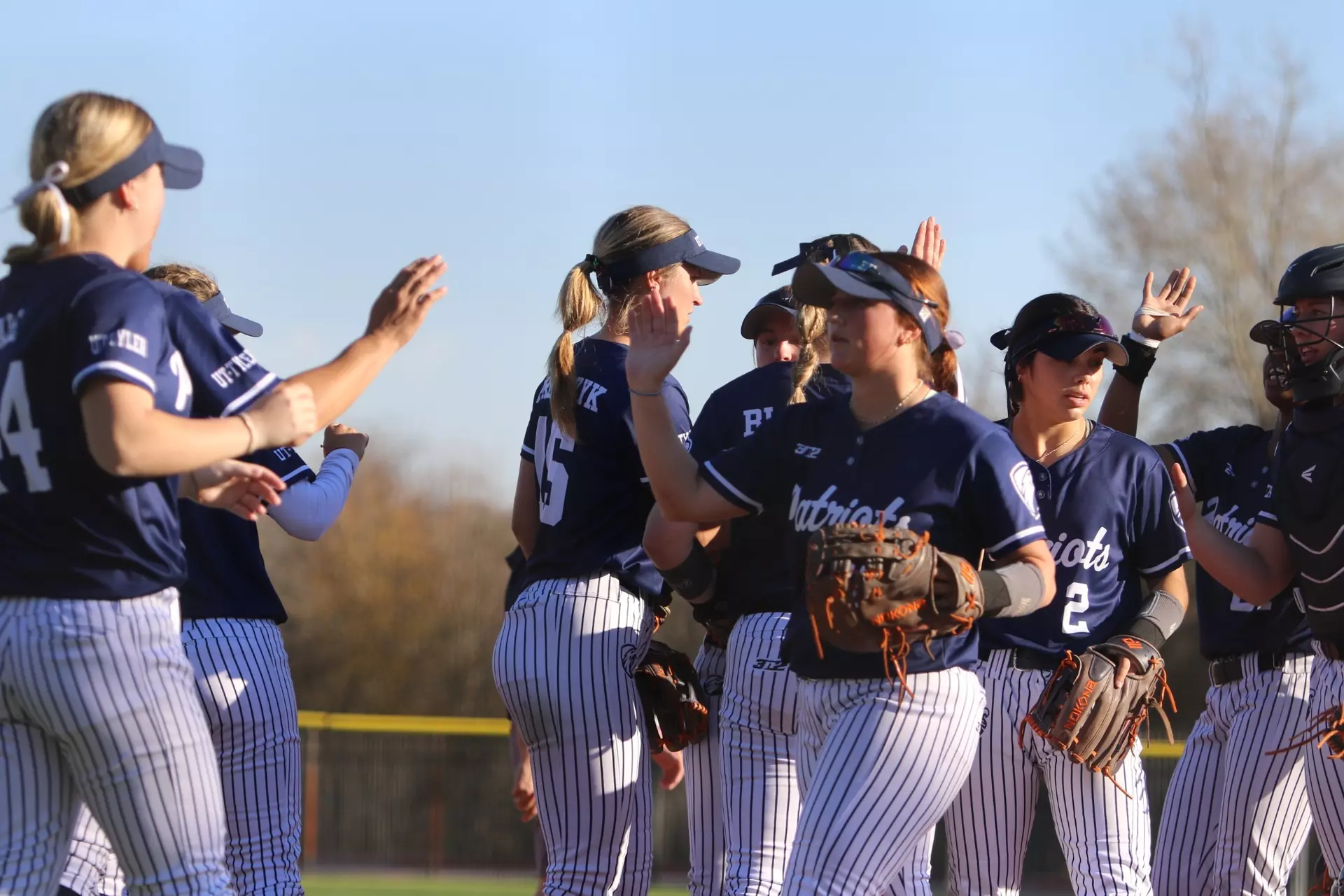 The UT Tyler Patriots have started the 2025 season with a 9-0 record now. Photo by UT Tyler Softball