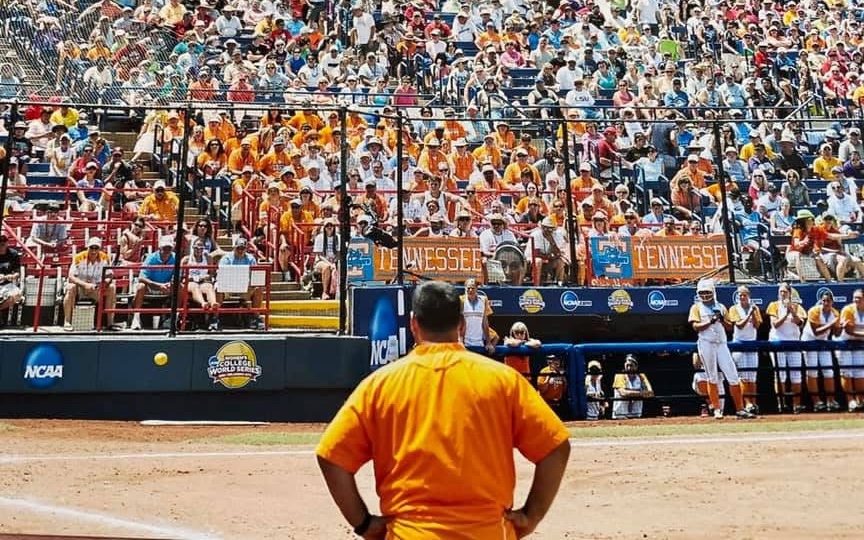 Marc Weekly on the field during his nine years as an Assistant Coach for the Tennessee Vols in the SEC