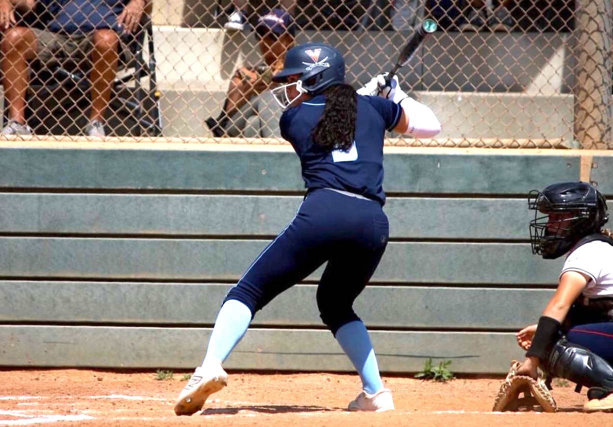 Ava Papaleo at the plate