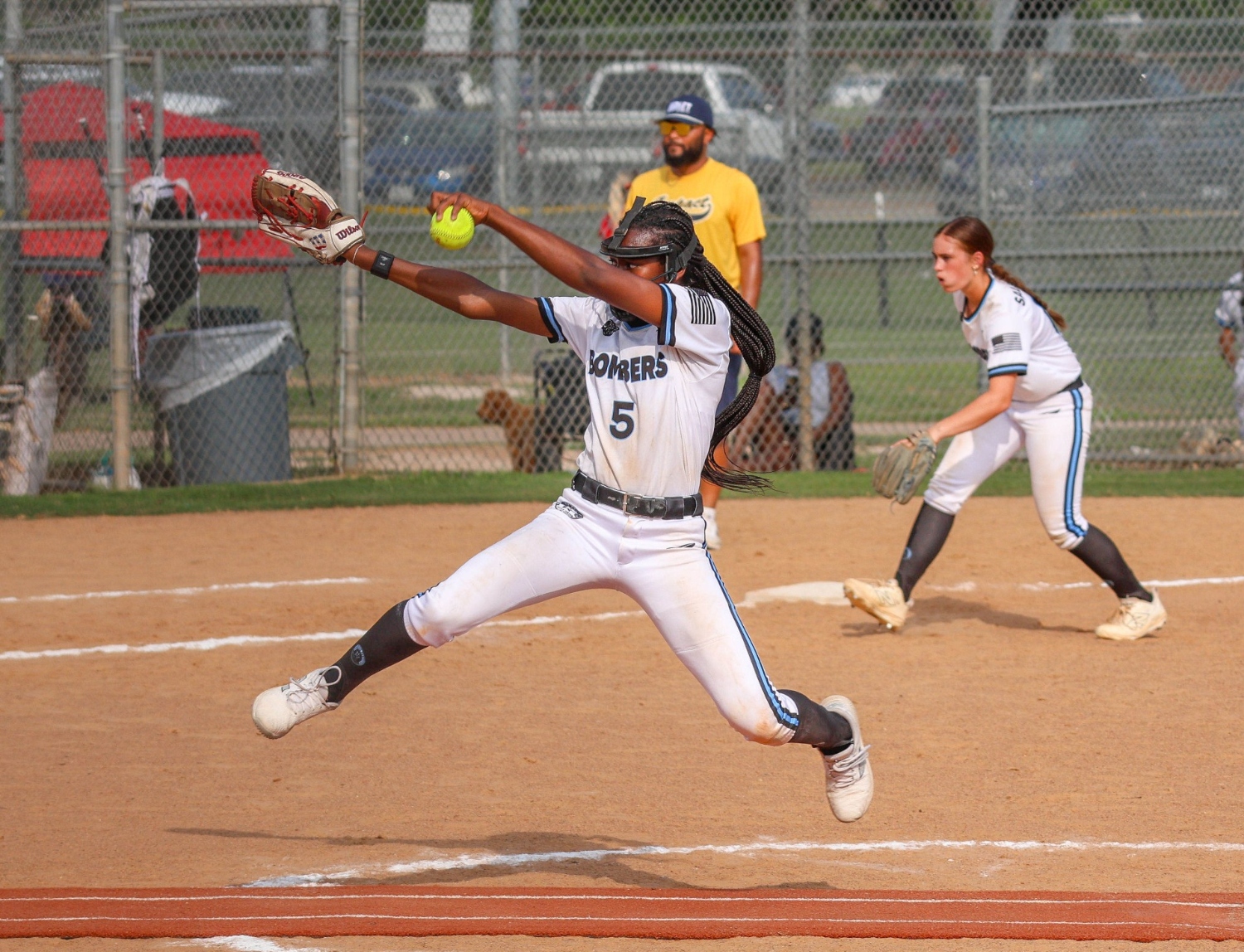 Maliyah_Lewis_Bombers_pitching