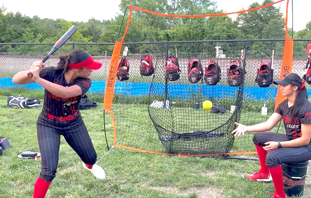 Mia Negrete warms up at this summer's Top Gun Invitational