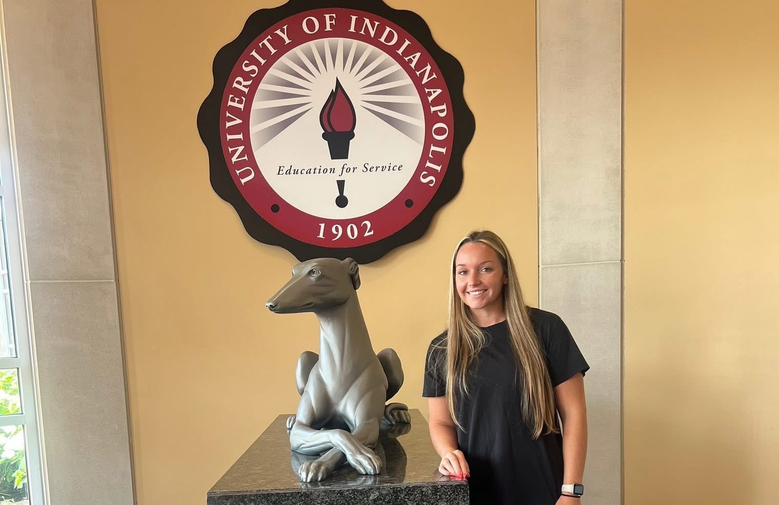 Paige Vickery is happy to be a Hound!