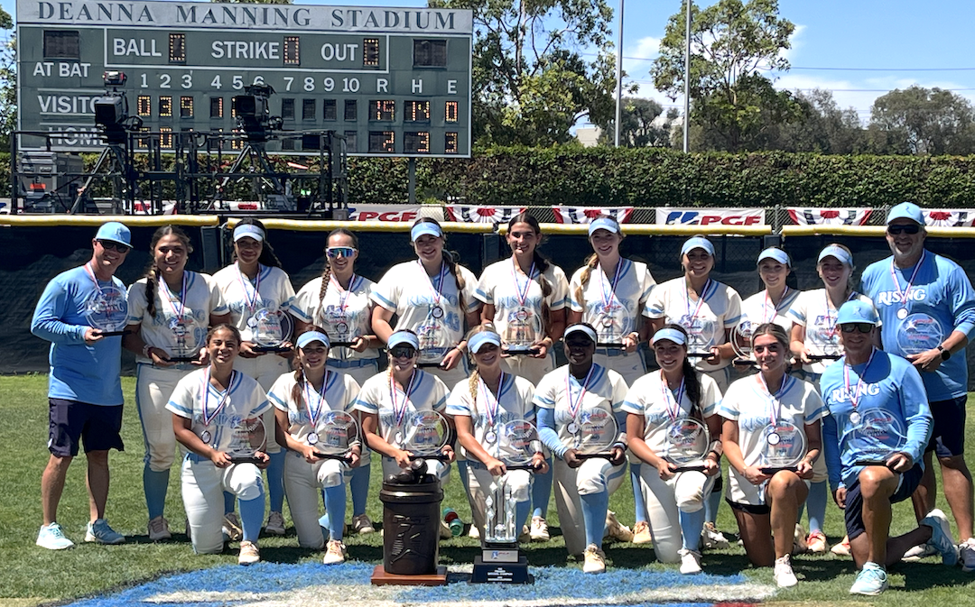 The winners of the 2025 PGF 18U Premier Championship - Arizona Rising - Appel which scored 19 runs in the five-inning run rule game