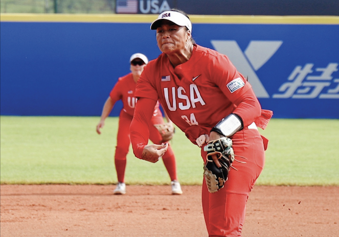 Megan Faraimo tossed four no-hit innings for Team USA. Photo by WBSC.jpg