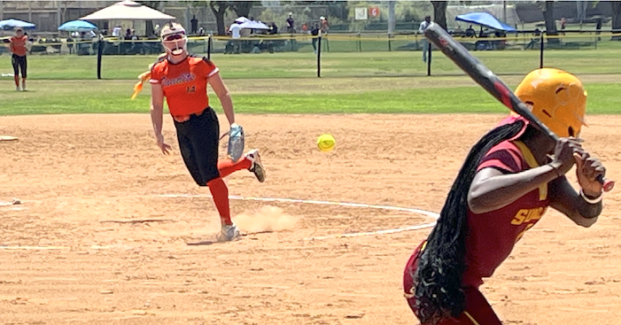 Sophia Schlader had 14 strikeouts in today's Winners Bracket victory