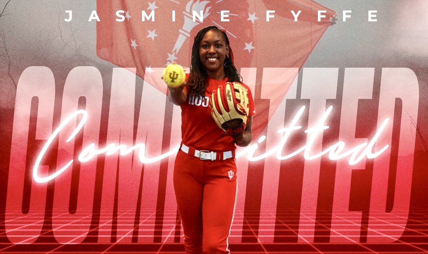 Jasmine Fyffe, an infielder with Lady Lightning Gold ranked No. 51 in the 2027 HOT 100, committed to play for the Hoosiers