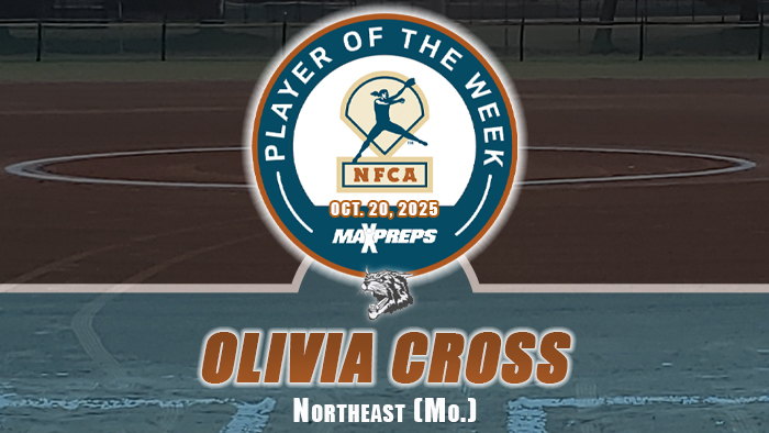 Olivia Cross from Northeast (Mo.) High is this week's NFCA Fall High School Player of the Week