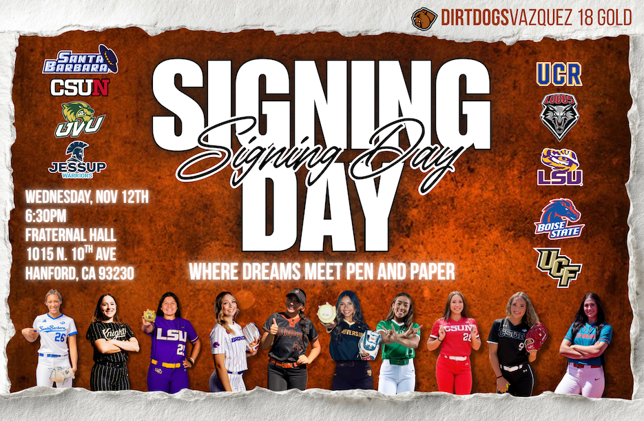 Central Cal Dirt Dogs signing party 11.12.25