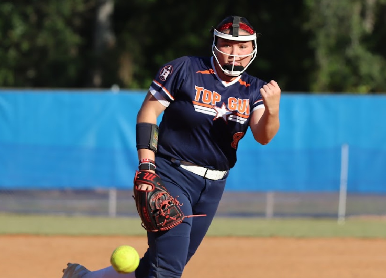 Kelsie Donaldson of Top Gun - Turner went 3-0 in the circle to help her team go 6-0 at the Clearwater Fall Classic