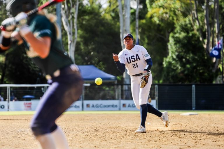 Megan Faraimo closed out the six inning 14-0 run-rule victory for Team USA