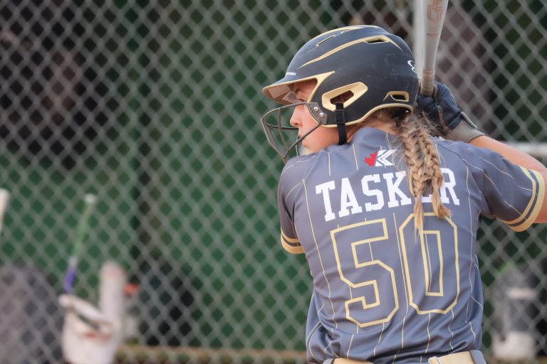 Natalie Tasker in the box hitting at the U17 Nationals in Warman, Saskatchewan (2025)