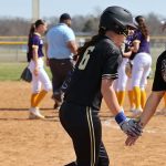 A familiar sight last week as Avery gets a low five after one of her seven home runs!