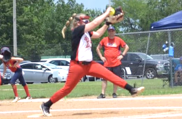 Alyvia Streb, a 2027 pitcher and infielder with the Central IL Lady Force Softball organization, committed earlier in March to University of Tennessee - Martin