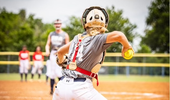Catcher/outfielder Carleigh Hamilton of Virginia Glordy 16U - Saporito is one of the top prospects in the 2030 class