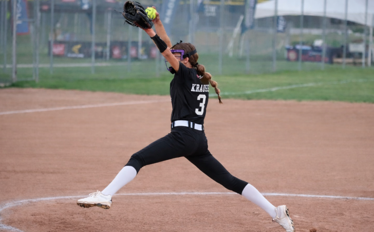 Piper Krauss is not only an elite pitcher and hitter, she is also on her school's varsity swim team.