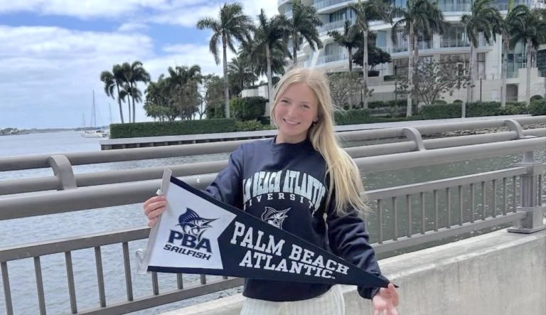 Cali Mendenhall, a 2027 outfielder, is a talented lefty who committed this week to the the Sailfish of Palm Beach Atlantic