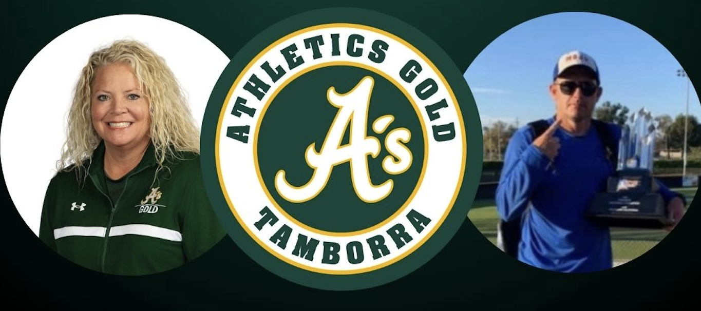 Highly successfull club coach Josh Fisher (right) teams with Stacy Tamborra to give Athletics Gold a strong one-two coaching tandem