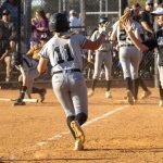 South Warren senior 3B:C Parker Willoughby circles the bases after a home run for the No. 1 Spartans