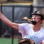 ACTION - Kacy Sheffield makes the trhow for D1Vision