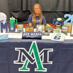 Avery Santos was all smiles on Signing Day when she made her dream officially come true to play for Ave Maria University