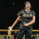 Hinano Bautista is fired up on the field... as she should be after leading her team to a third straight Hawaii state championship!