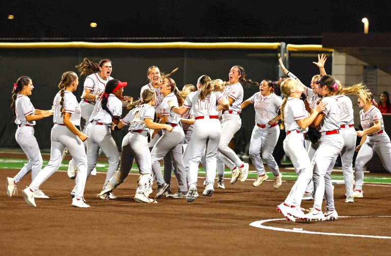 Katy (Texas) High players had a lot to celebrate this past week after upsetting previous No. 15-ranked Hillwood