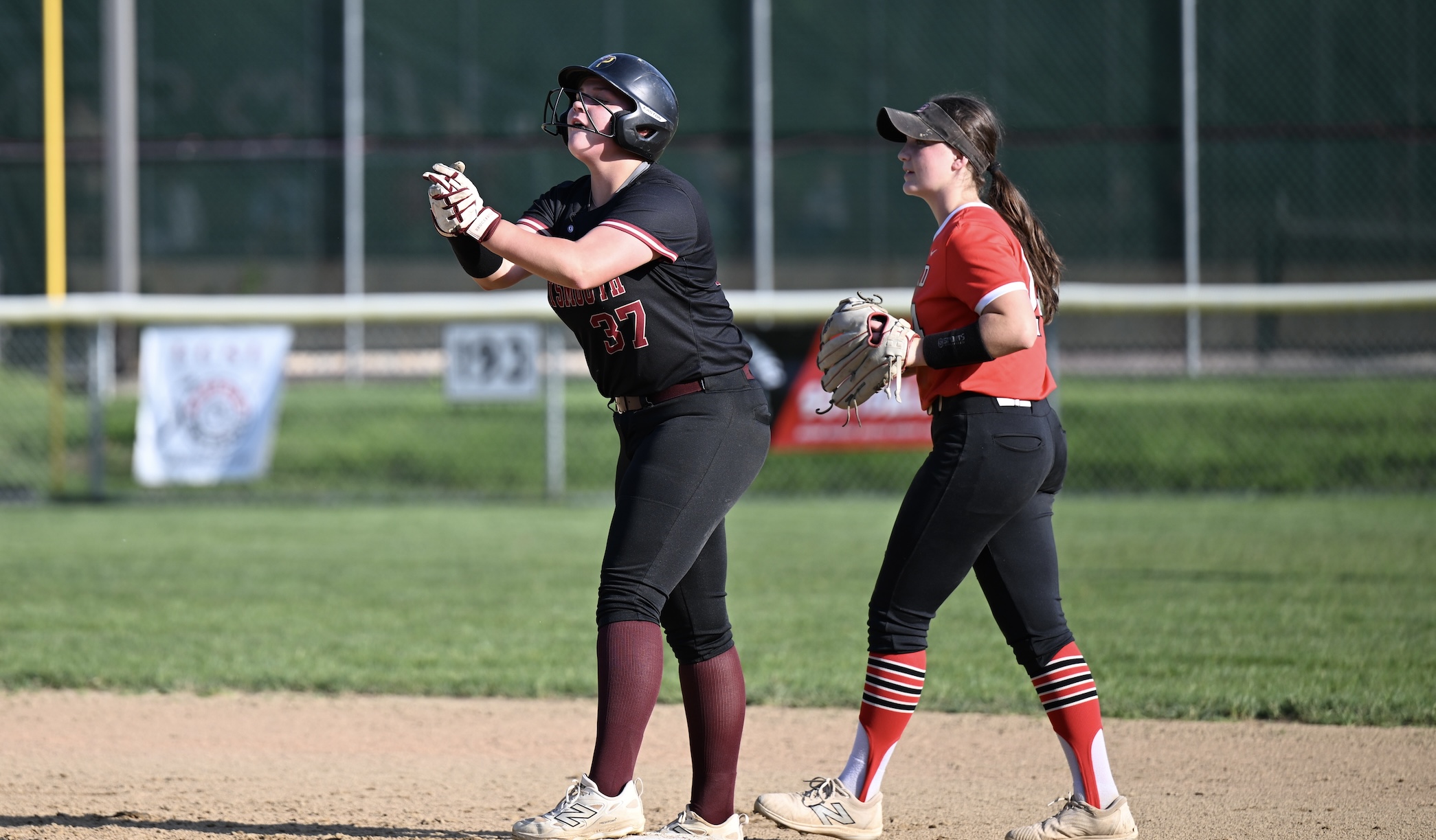 Kora Douglas, a talented two-way player with the Rhode Islander Thunder - Lotti, is fired p after getting on base