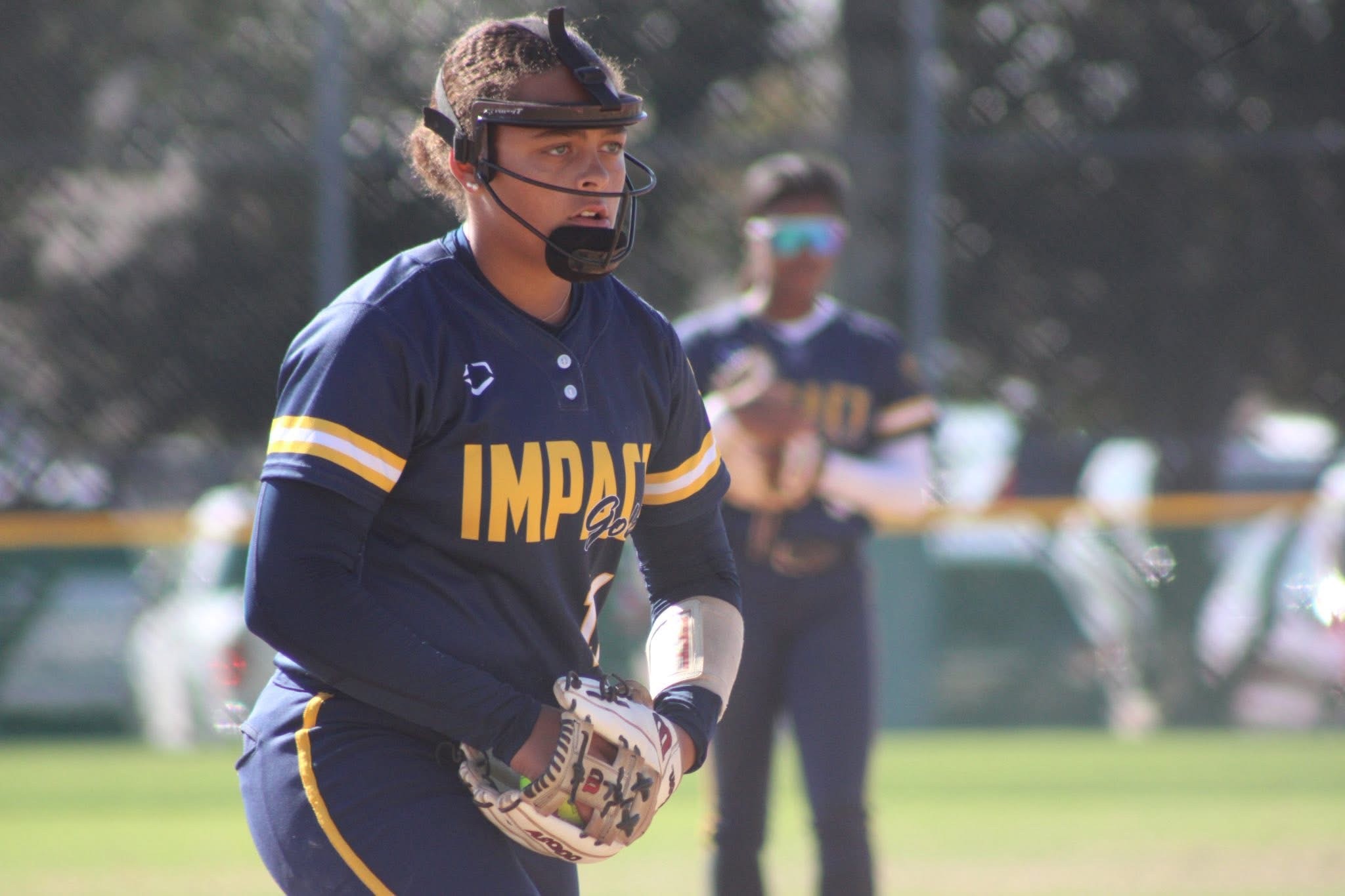 London Lambert of Impact Gold National 2029 - Holmes is a two way standout as a pitcher and hitter and this spring was named as a Louisiana 1st Team All-District pitcher for Hahnville High