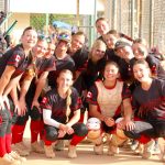The U18s are all smiles during the first weekend of play in Georgia this spring