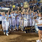 Lake Creek (Texas) High players and coaches after the Lady Lions won a fourth state championship in the last five years. Photo - Lake Creek Softball