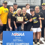 Head Coach Kim Lombardi-McDougall (second from right) and family