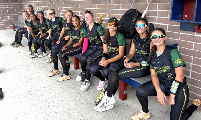 The Atlanta Vipers 12U - Kotula team is all smiles after winning the semi-final game to advance to the best-of-three Championship Series