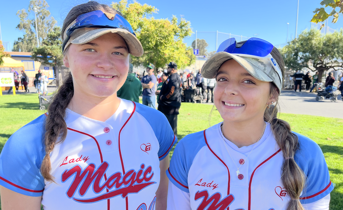 Lady Magic underclassmen Kate McCartney (left) and Caelyn Campos are two of the top 2028s in the country and should have a busy day on Tuesday talking being contacted by college coaches!