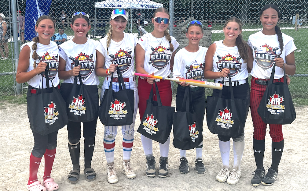 MVPs and metrics leaders at the Canadian Elite Softball Camp held August 4-6, 2026 in Ontario