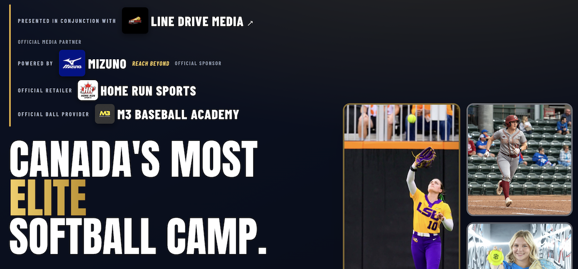 The Canadian Elite Softball Camp is a first-year application-only development camp led by NCAA D1 college athletes and coaches and will run Tuesday through Thursday in the Ontario area