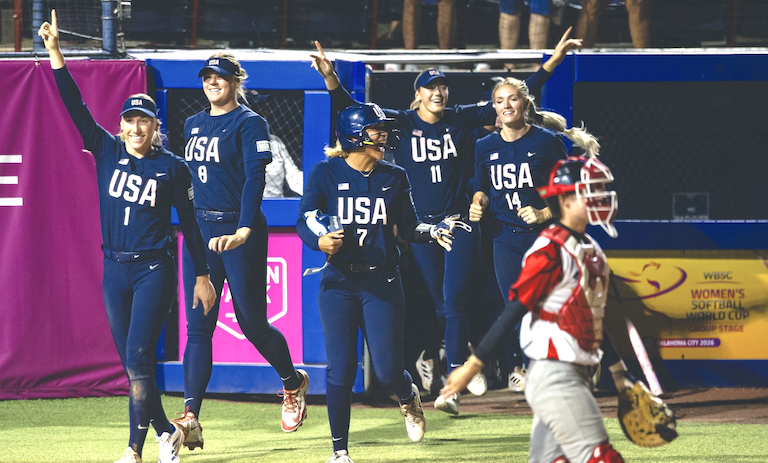 Team USA ran its record to 5-0 and will face China with the winner securing a place in the WBSC Womens Softball World Cup Finals next year. All info and images courtesty of WBSC