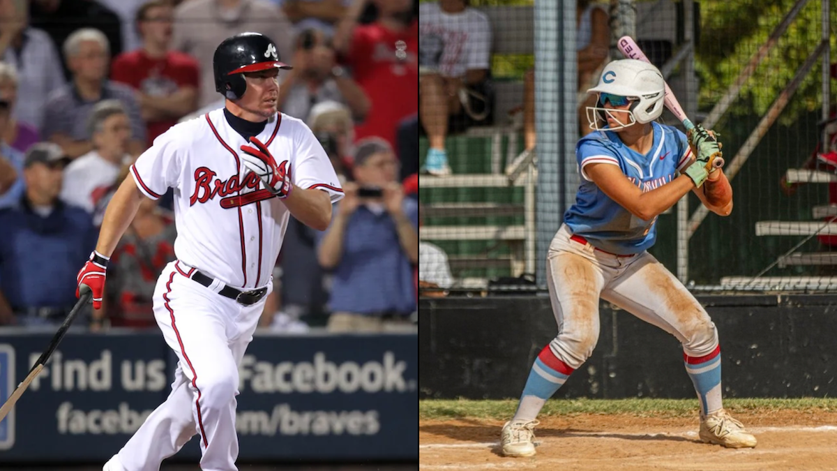 Oklahoma high school sophomore Adde Davison got a surprise birthday present from MLB Hall of Famer Chipper Jones (photo by Daniel Shirey)