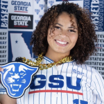 Georgia State committed 2028 RHP:1B:3B Alexi Ford, #47 in the 2028 Line Drive Hot 100, today's standout spotlight athlete from the Lone Star State. Photo provided by Alexi Ford.