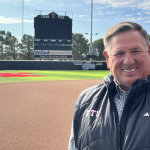 Gerry Glasco on Tracy Sellers Field, the home of the Red Raiders