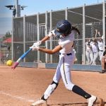 Maila Bravo hitting
