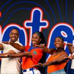 One happy Holden family! Kylie Holden--second from left--will be playing in Gainesville starting in 2028 and her parents and sister will be less than a two hour drive away from their home in Orlando