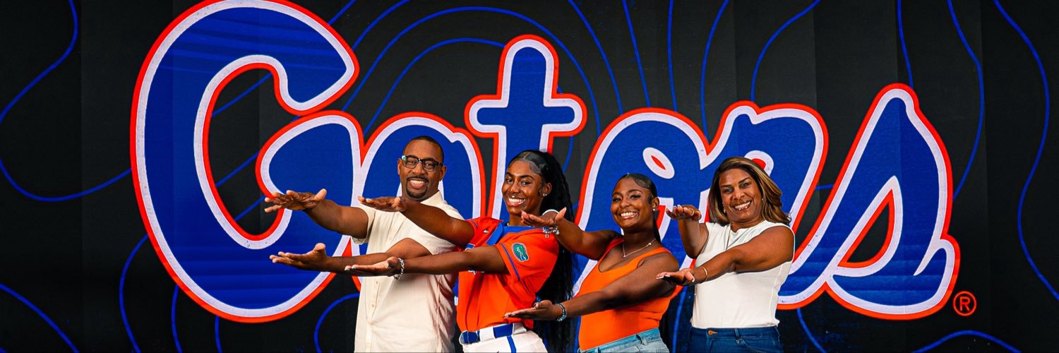 One happy Holden family! Kylie Holden--second from left--will be playing in Gainesville starting in 2028 and her parents and sister will be less than a two hour drive away from their home in Orlando